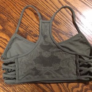 Olive Green Sports Bra